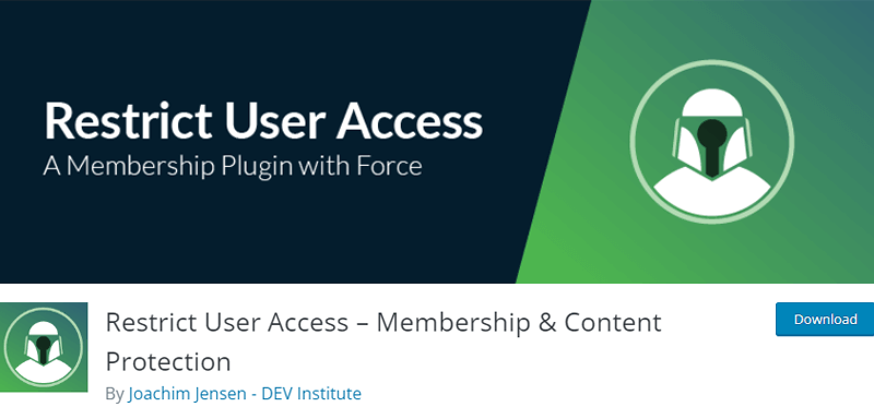 Restrict User Access WordPress Membership Plugin