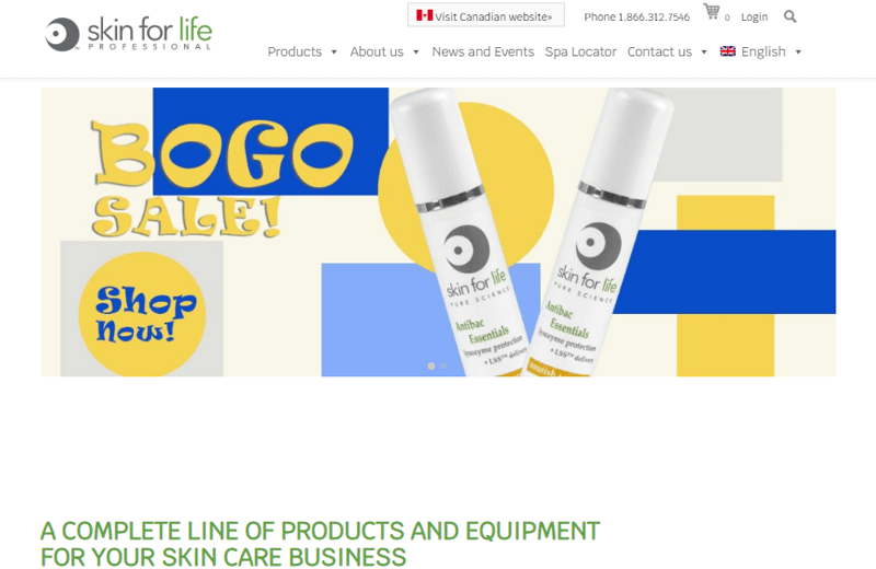 Skin For Life WooCommerce Website