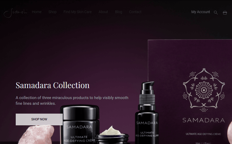 Sodashi Online Cosmetic Shop Built With WooCommerce
