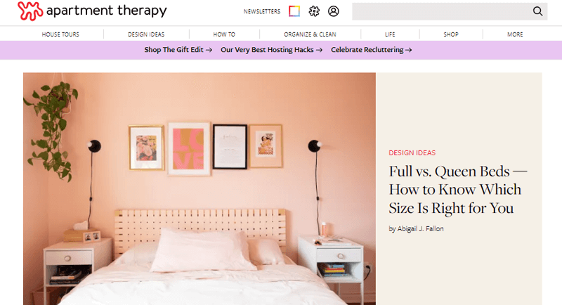 Apartment Therapy Lifestyle Blog