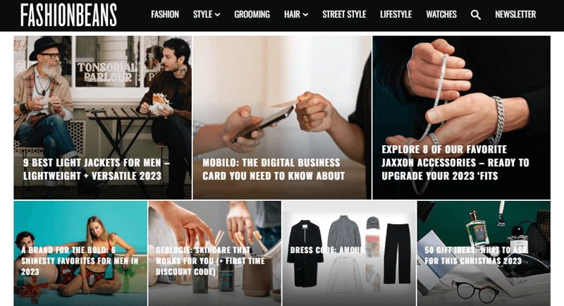 FashionBeans Website
