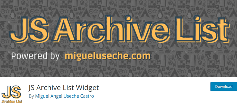 JS Archive List Widget