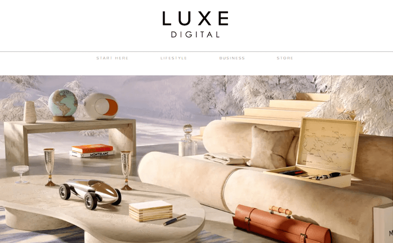 Luxe Digital Lifestyle Blog website