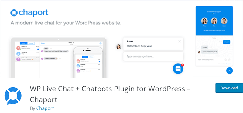 Chaport - Free WordPress Live Chat Plugin