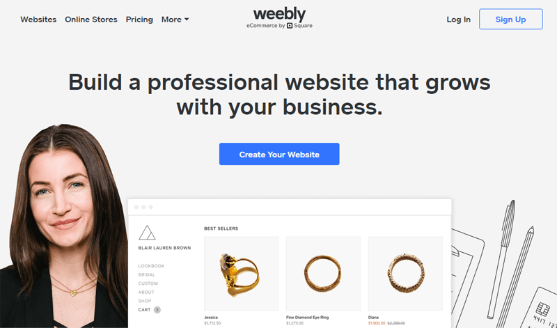 Weebly - Best CMS Platforms for SEO