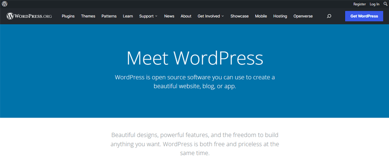 WordPress.org - Best Free Blogging Platforms