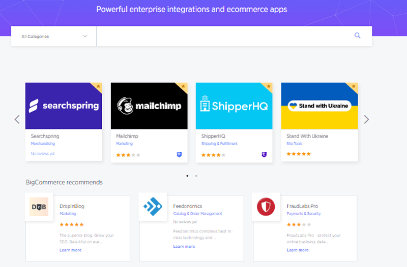 Apps and Integrations in BigCommerce