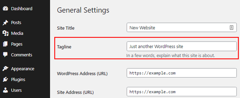 How to Change Just Another WordPress Site Text?