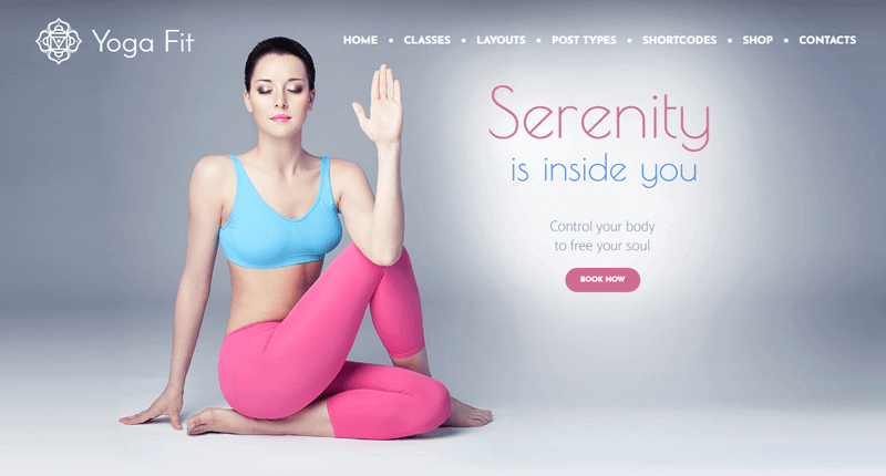 Yoga Fit Fitness WordPress Theme