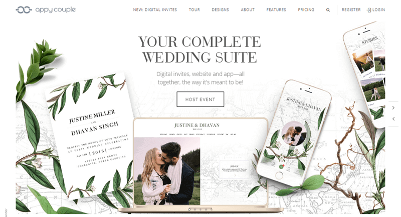 Appy Couple Wedding Website a Complete Wedding Suite