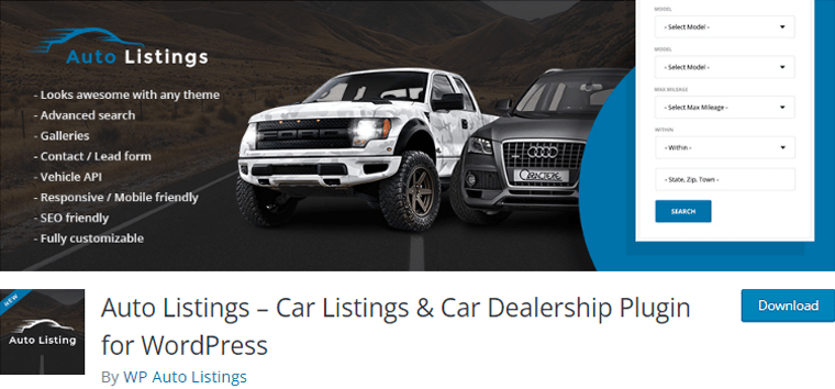 Auto Listings and Car Dealership Plugin for WordPress