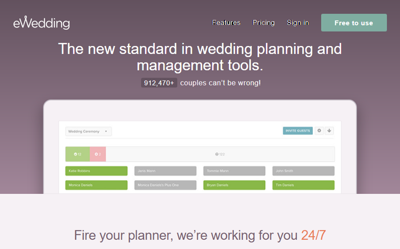 eWedding Wedding Planning and Management Tools 