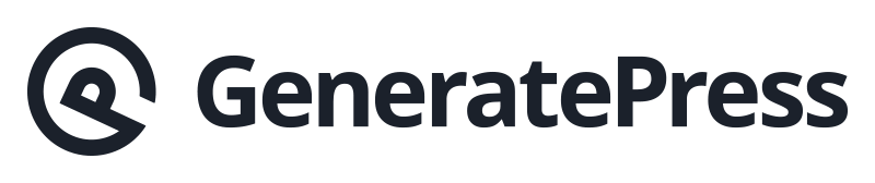 GeneratePress WordPress Black Friday Logo