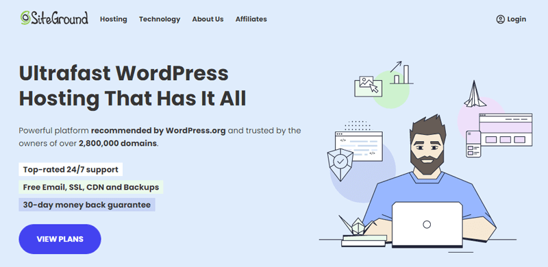 SiteGround WordPress Hosting Provider