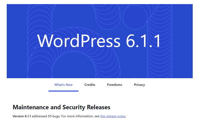 Introducing WordPress 6.1.1
