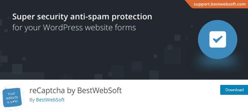 reCaptcha WordPress Plugins for Anti-spam Comments