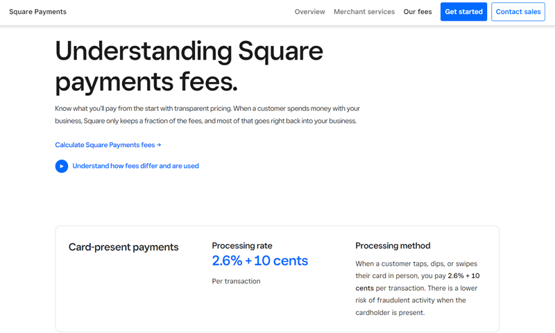 Square Payments Fees