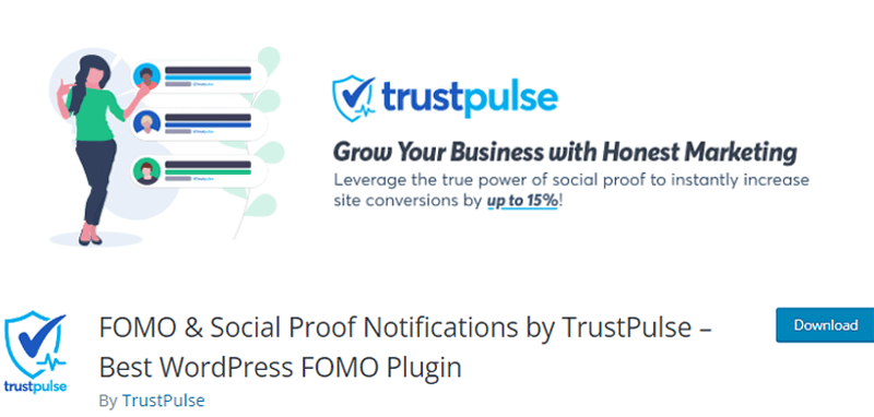 TrustPulse social Proof WordPress Plugin