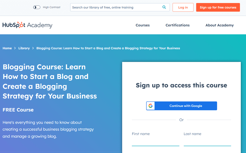 Blogging Course: Learn How to Start a Blog and Create a Blogging Strategy for Your Business