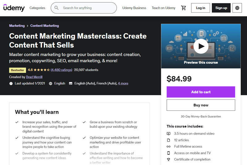 Content Marketing Masterclass: Create Content That Sells