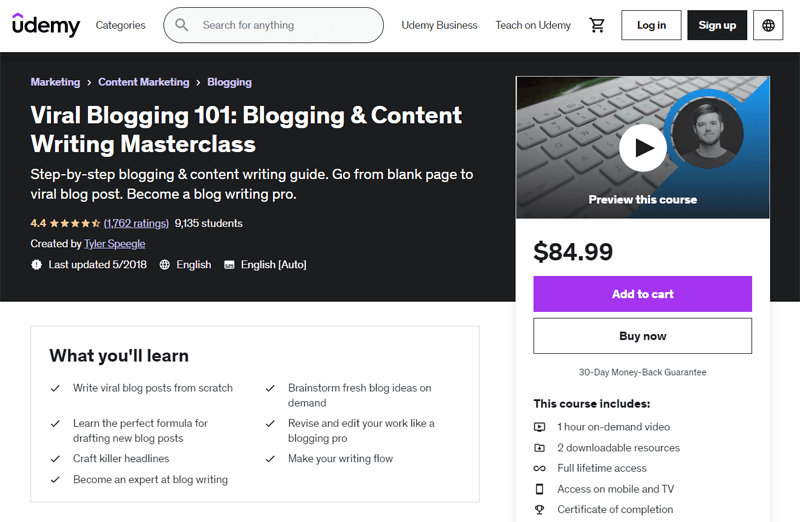 Viral Blogging 101: Blogging & Content Writing Masterclass Courses