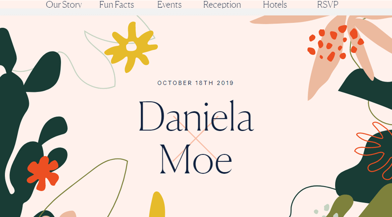 Daniela Moe Wedding Website