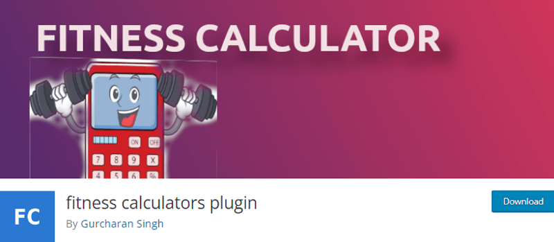 Fitness Calculator WordPress Plugin