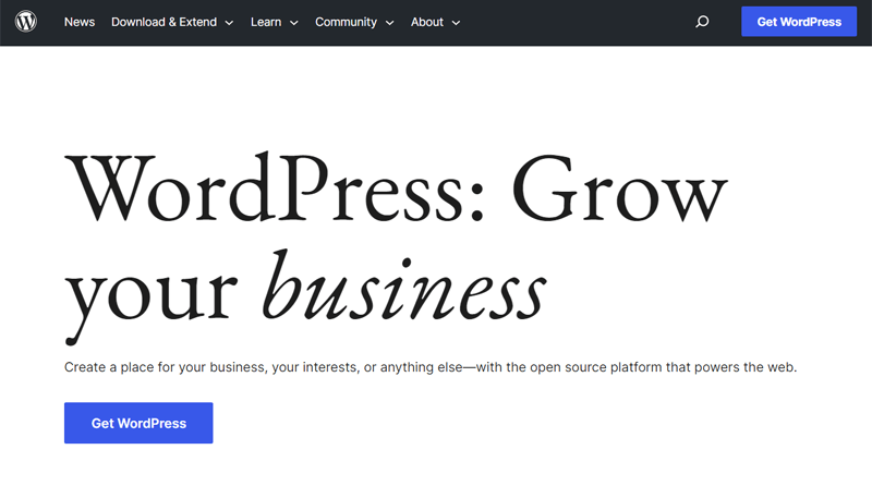 WordPress.org Website Builder