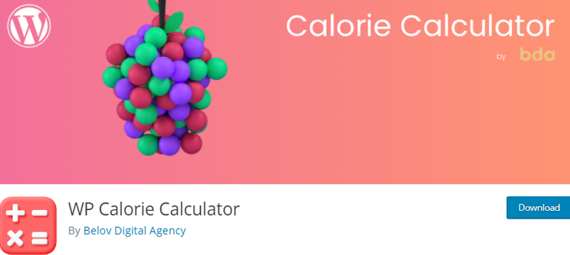 WP Calorie Calculator WordPress Fitness Plugin