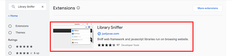 Double Click on Library Sniffer