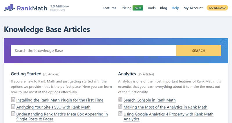 Rank Math Knowledge Base - Sell WordPress Themes