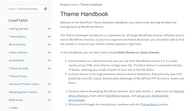 Theme Handbook - Sell WordPress Themes