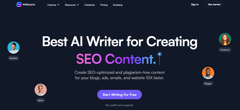Writesonic AI Content Writer Tool