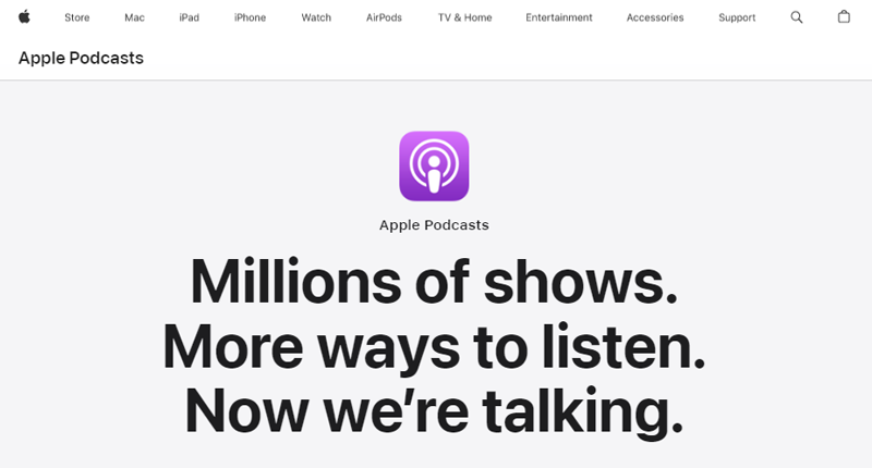 Apple Podcast Example of What is a Podcast