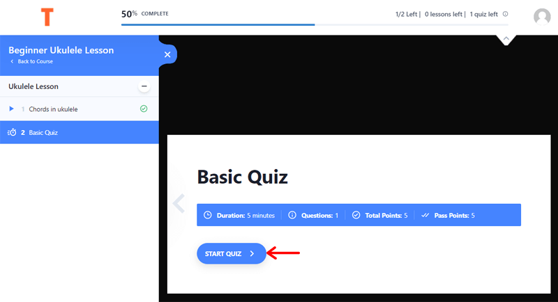 Learners - Start a Quiz