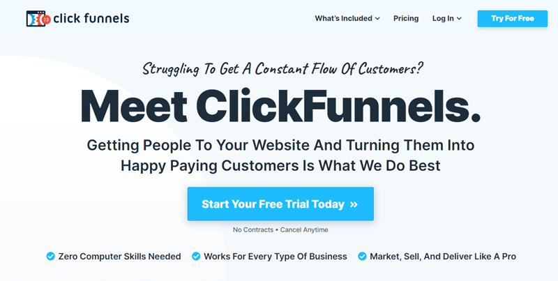 ClickFunnels Website Builder for Affiliate Marketing