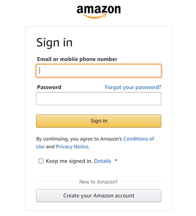Sign In Amazon Associates to Build an Affiliate Marketing Website