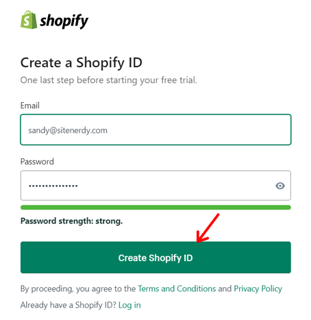 Create Shopify ID