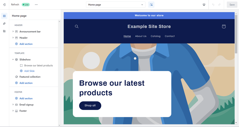 Shopify Website Editor and Builder