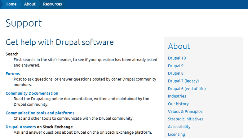 Drupal Support - WordPress Alternative