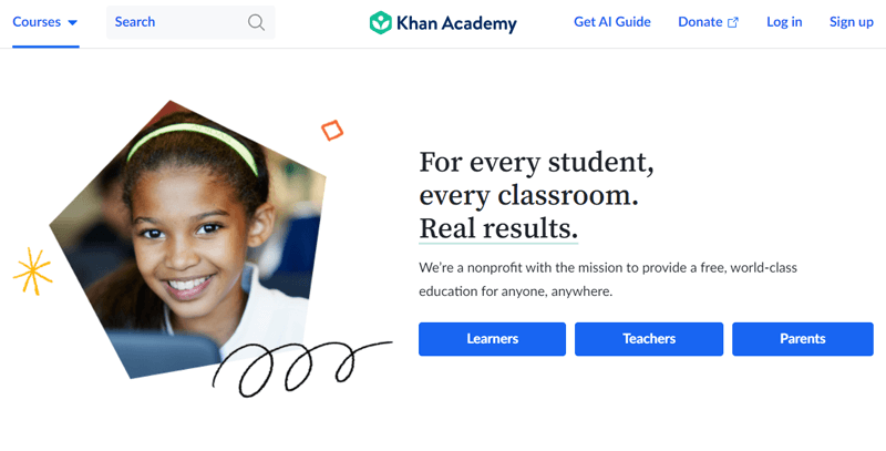 Khan Academy Most Popular Online Courses Websites