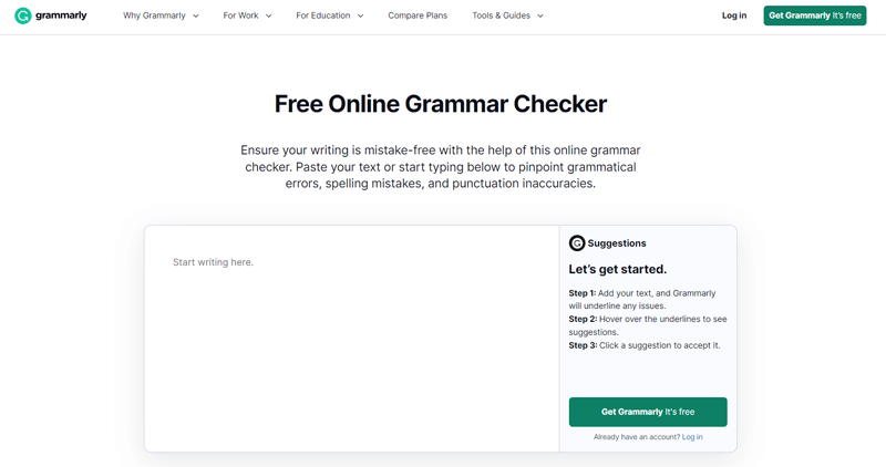 Grammarly - Free Grammar and Punctuation Checker and Corrector