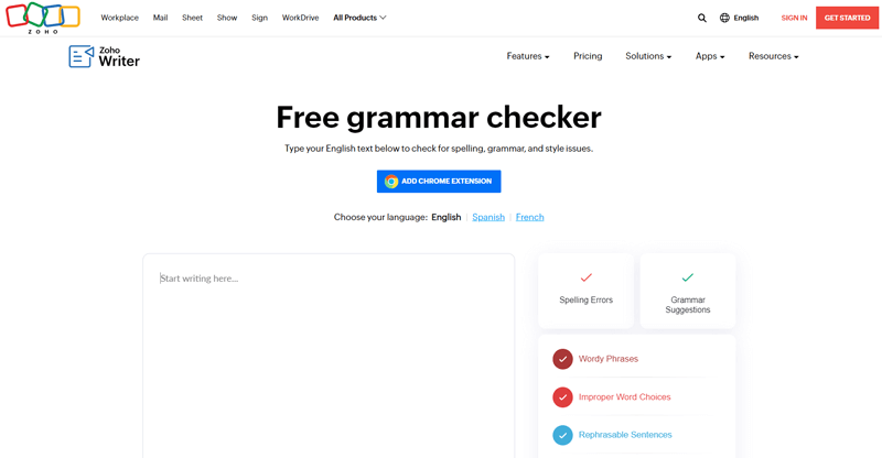 Zoho Writer - Free Grammar and Punctuation Checker & Correctors