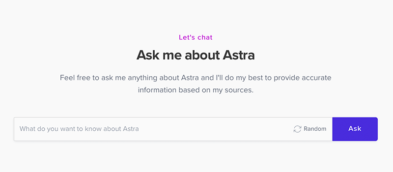 Astra Chat Support