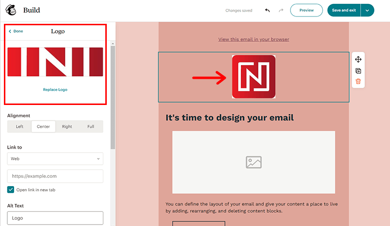 Upload Your Logo to Your Newsletter 