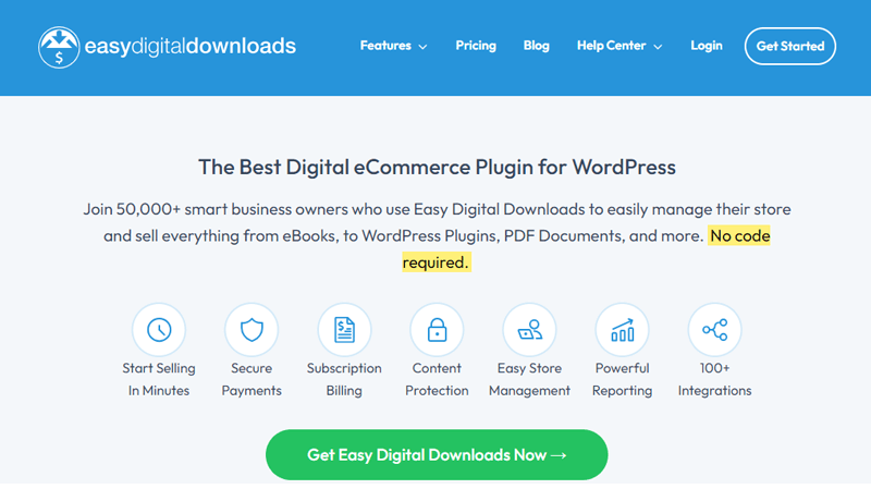 Easy digital Downloads Best E-commerce Platform