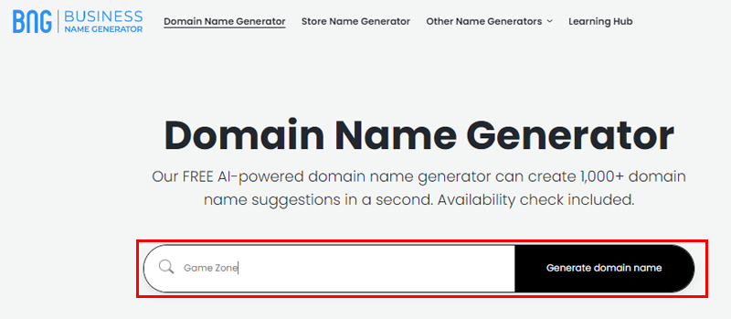 Generating Domain Names With Business Name Generator