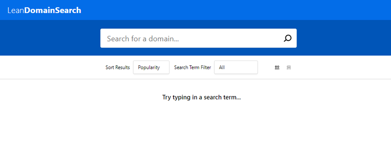 LeanDomainSearch Best Domain Name Generator