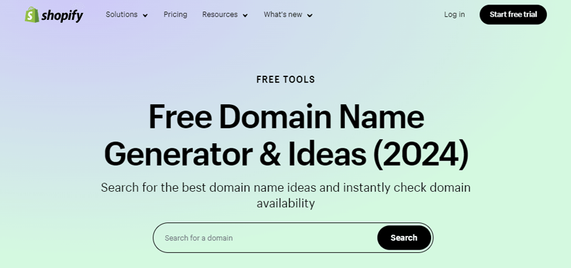 Shopify Domain Name Generator