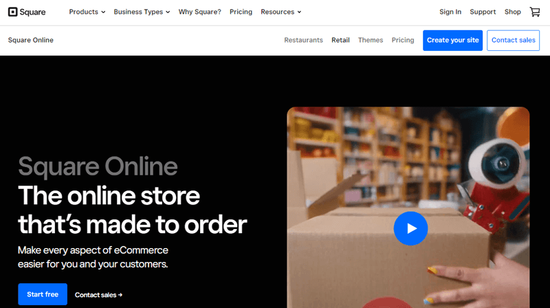 Square Online eCommerce Platform